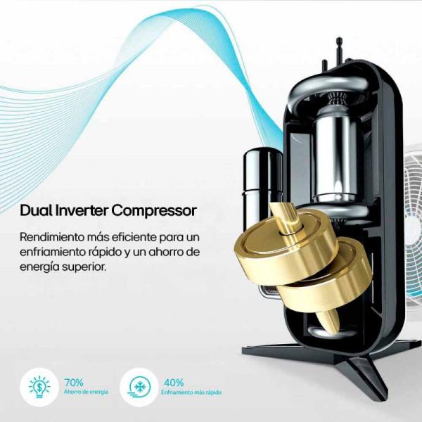 Aire Acondicionado LG Split Inverter 6450 watts 5550 frigorias